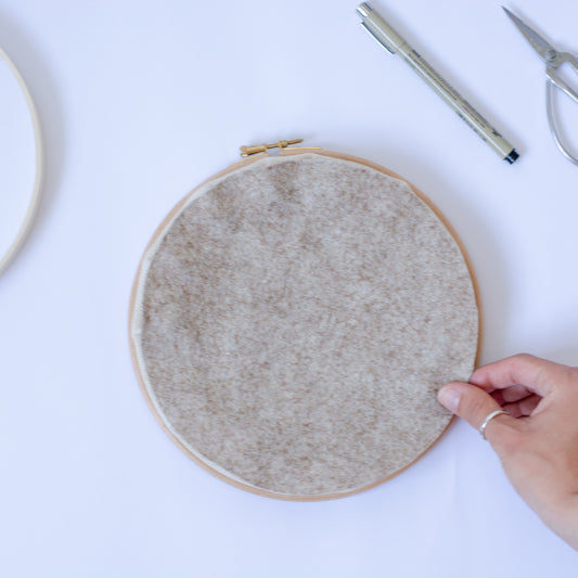 How to Finish a Punch Needle Piece With an Embroidery Hoop | Simple Crafted Life