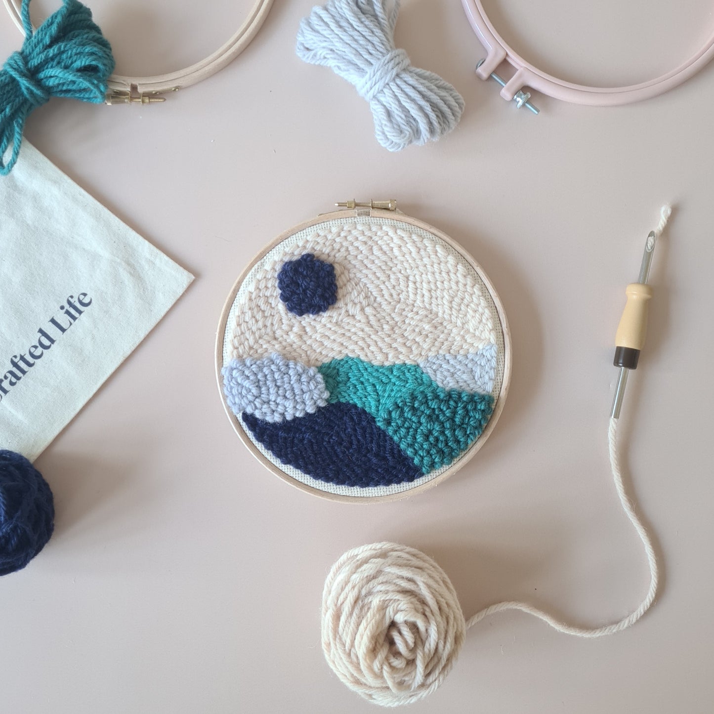 Waves Beginner Punch Needle Kit