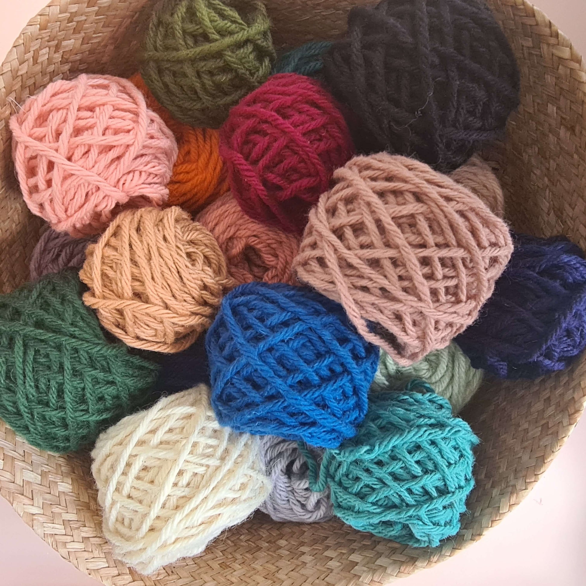 Lucky dip yarn for punch needle