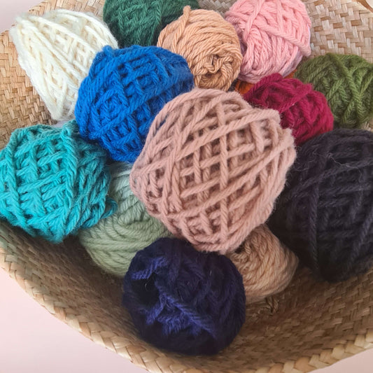 Lucky dip yarn for punch needle