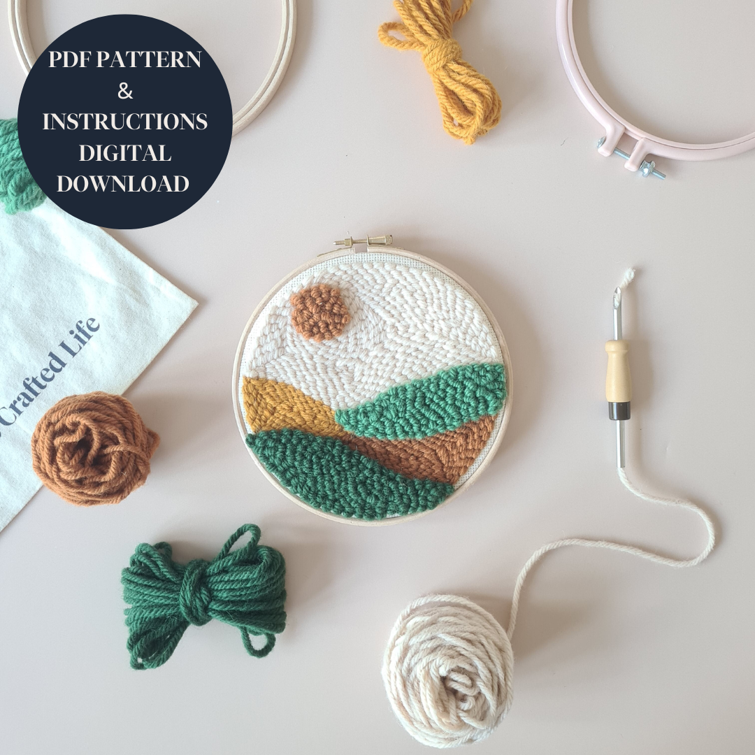 Autumn Hills PDF Punch Needle Pattern / Digital Download