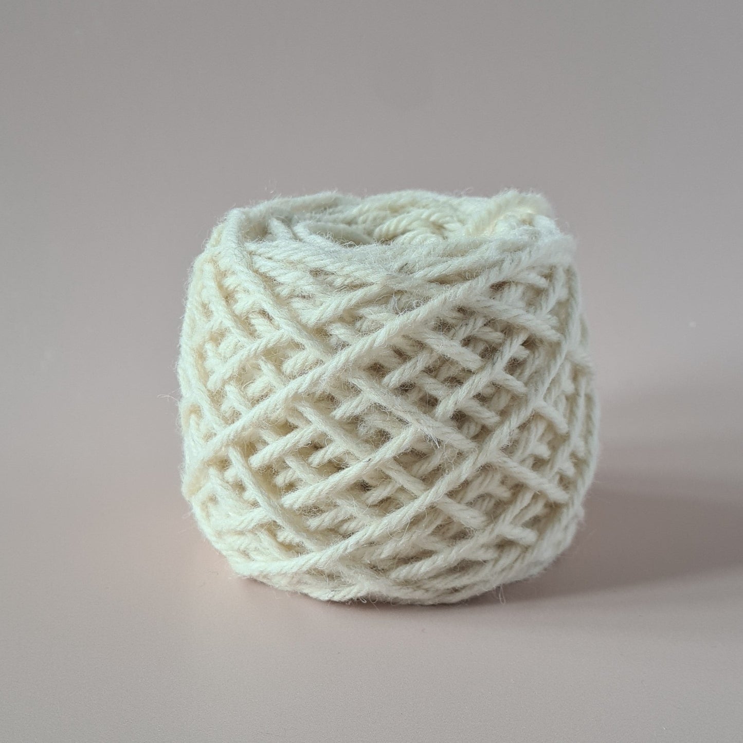 White Chunky rug yarn for punch needle