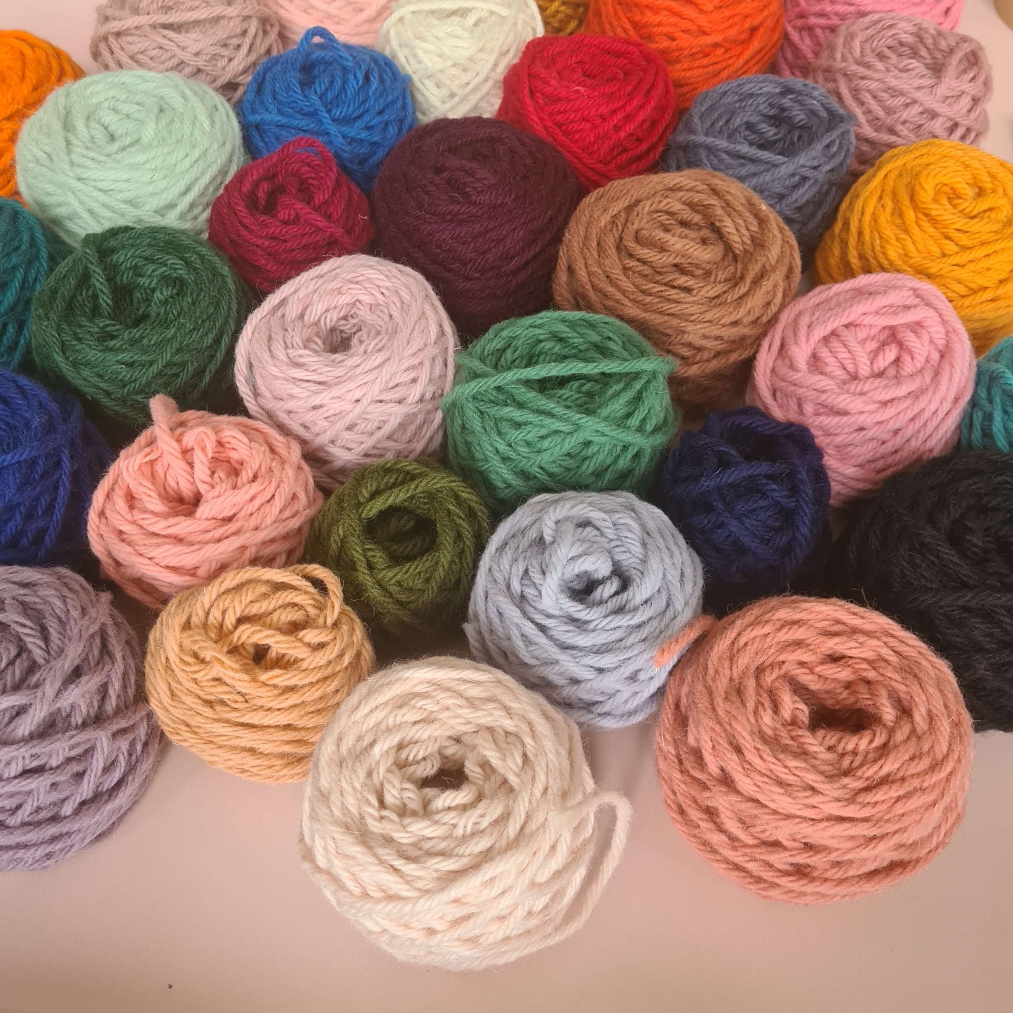 Lucky dip yarn for punch needle