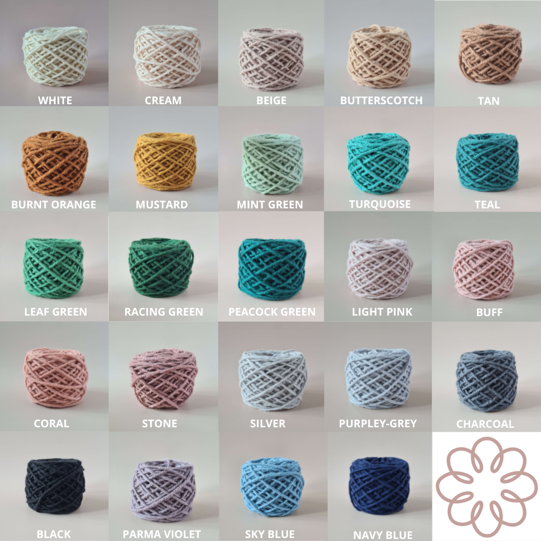 Chunky Rug Yarn for Punch Needle - Make Your Own Bundle - 5 x 100gr